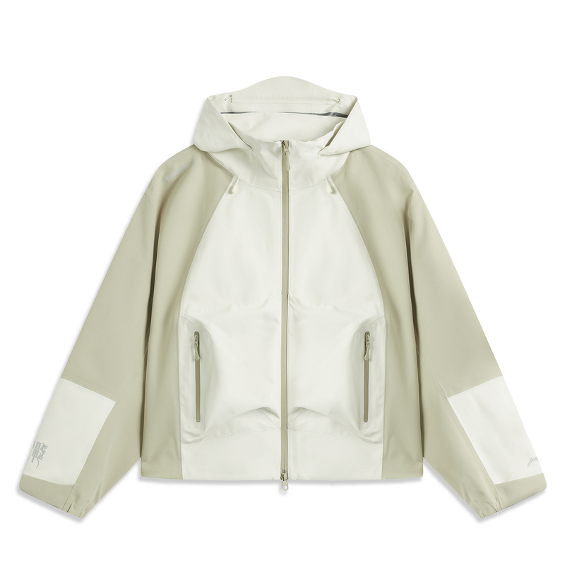 (Women) Li-Ning CF Wanlongjia Breath Series Outdoor Waterproof Jacket - White AEMU040-2