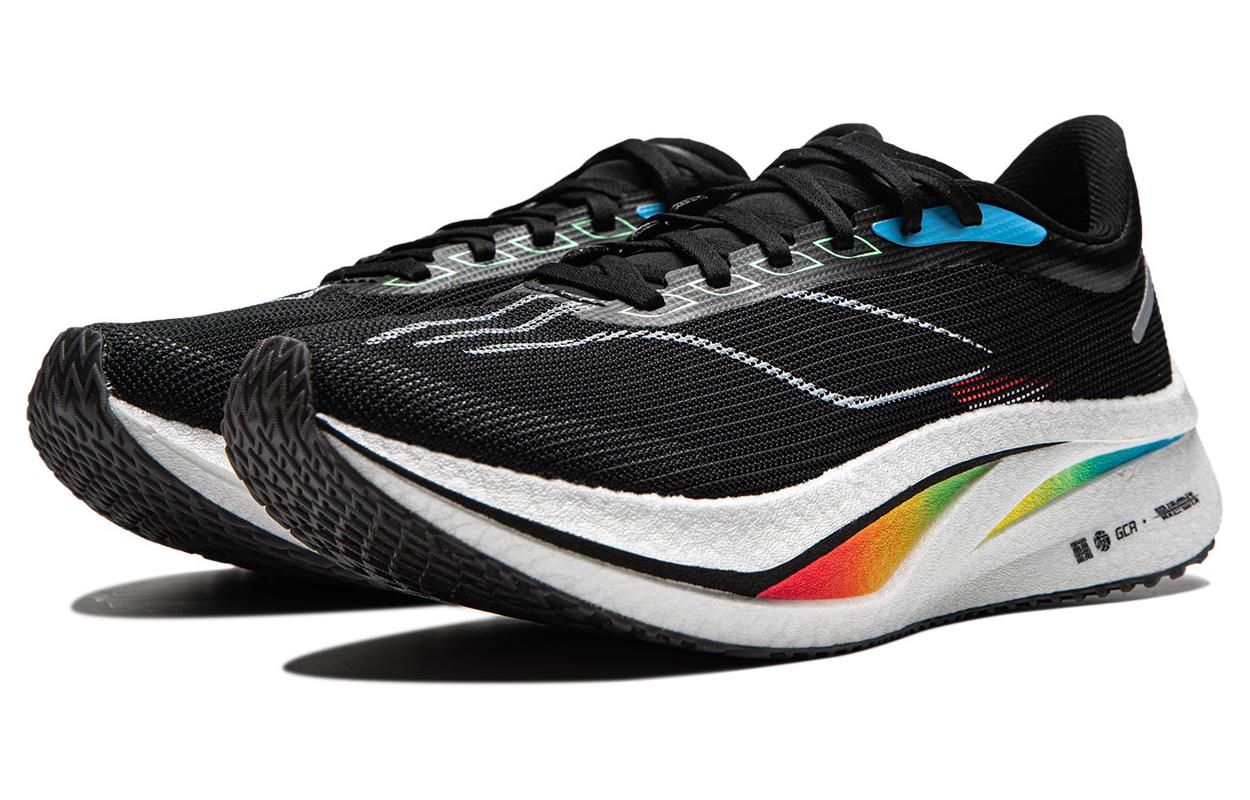 Lookbook (W) Li-Ning Challenger 4 'Serat Karbon Hitam Low-Top Lari' ARMU006-11