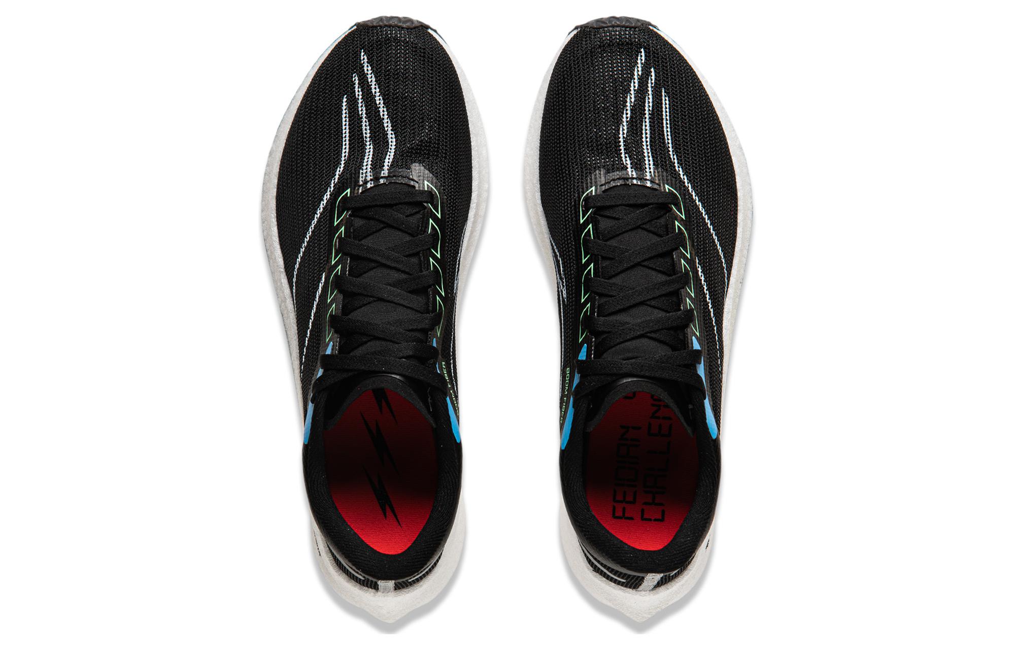 Shop (W) Li-Ning Challenger 4 'Serat Karbon Hitam Low-Top Lari' ARMU006-11