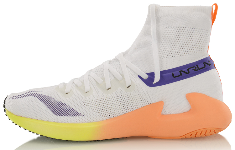 (Women) Li-Ning Chase High-Top Running 'White Purple' ARBN004-6