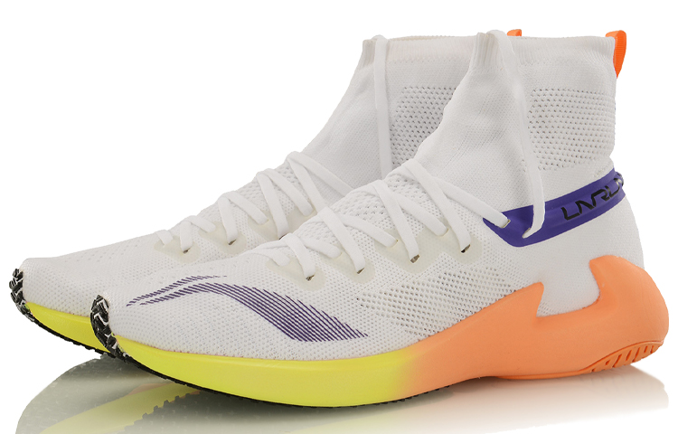 Shop (W) Li-Ning Chase High-Top Lari 'Putih Ungu' ARBN004-6