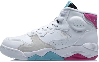 (Women) Li-Ning Classic Basketball Shoes 'White Blue Pink' AGBR082-1 (Women) Li-Ning Classic Basketball Shoes 'White Blue Pink' AGBR082-1