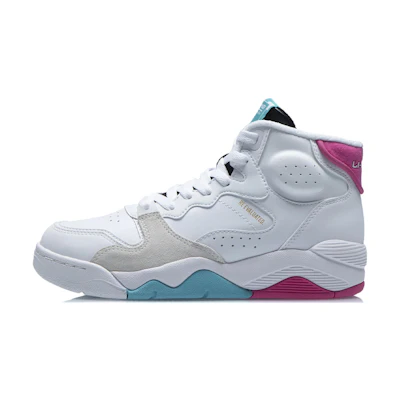 (W) Li-Ning Classic Basketball Shoes 'White Blue Pink'