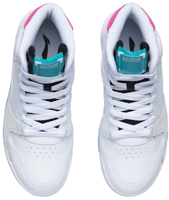 (W) 李宁经典篮球鞋‘白蓝粉’ AGBR082-1 Shop (W) 李宁经典篮球鞋‘白蓝粉’ AGBR082-1