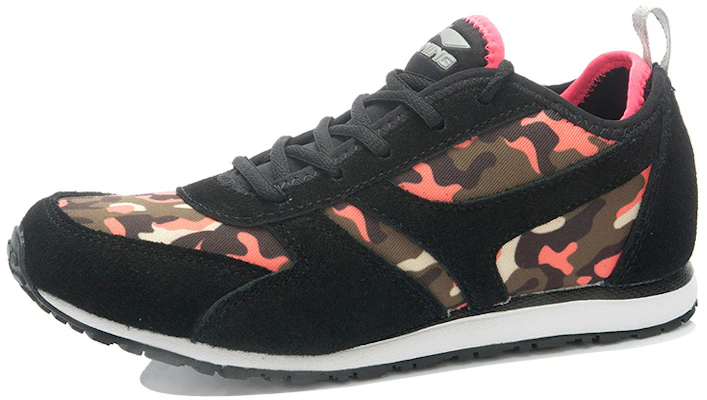 (W) Li-Ning Klassieke Ademend Hardloopschoenen ''Zwart Rood Camo'' ALCK098-1 Order (W) Li-Ning Klassieke Ademend Hardloopschoenen ''Zwart Rood Camo'' ALCK098-1