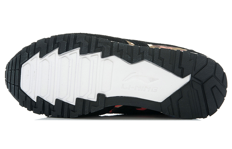 Purchase (W) Li-Ning Klassieke Ademend Hardloopschoenen ''Zwart Rood Camo'' ALCK098-1