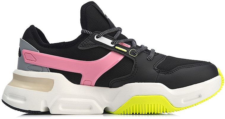 李寧 Mark 經典休閒運動鞋 女款 黑粉白 Order 李寧 Mark 經典休閒運動鞋 女款 黑粉白