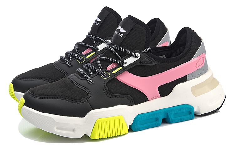Lookbook (Women) Li-Ning Classic Casual 'Black Pink White' AGCN274-5