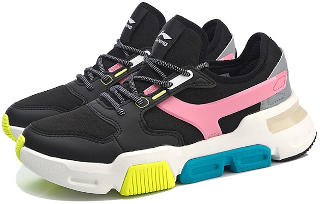 李寧 Mark 經典休閒運動鞋 女款 黑粉白 Lookbook 李寧 Mark 經典休閒運動鞋 女款 黑粉白