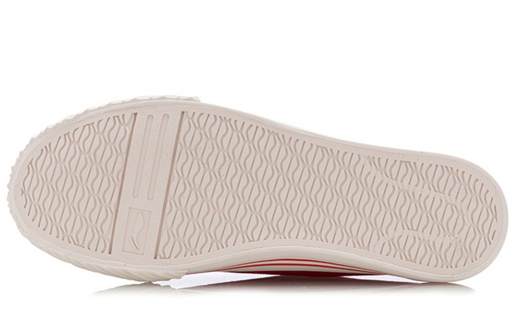 Shop LiNing李寧 Cookie 經典休閒帆布鞋 女款 白紅