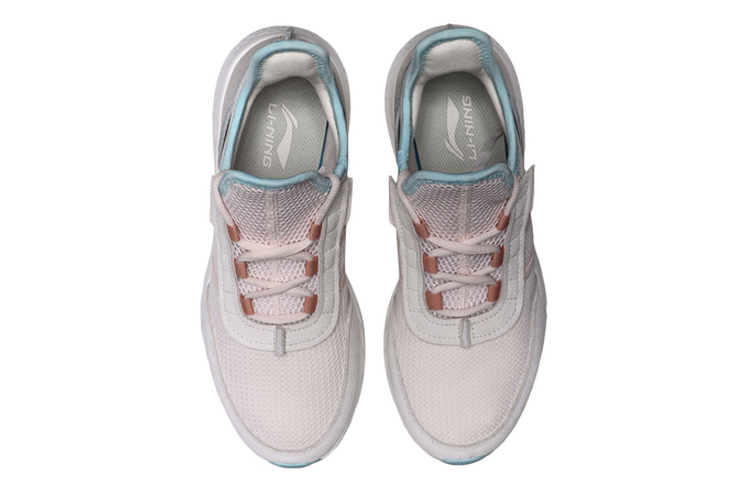 Shop (Women) Li-Ning Classic Casual Mid-Top 'Light Pink Apricot' AGCP118-1