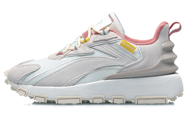 (Women) Li-Ning Classic Casual Running 'Grey White' AGCQ624-2