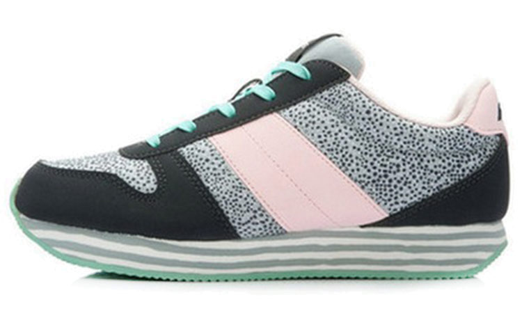 (Women) Li-Ning Classic Casual Running Shoes 'Black' ALCK088-1