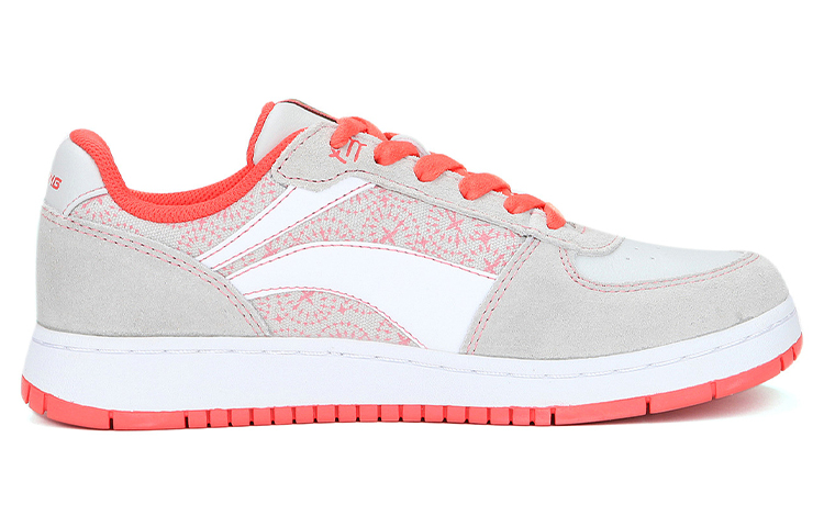 Order (W) Li-Ning Kasut Kasual Klasik 'Kelabu Putih Oren' ALCF132-3