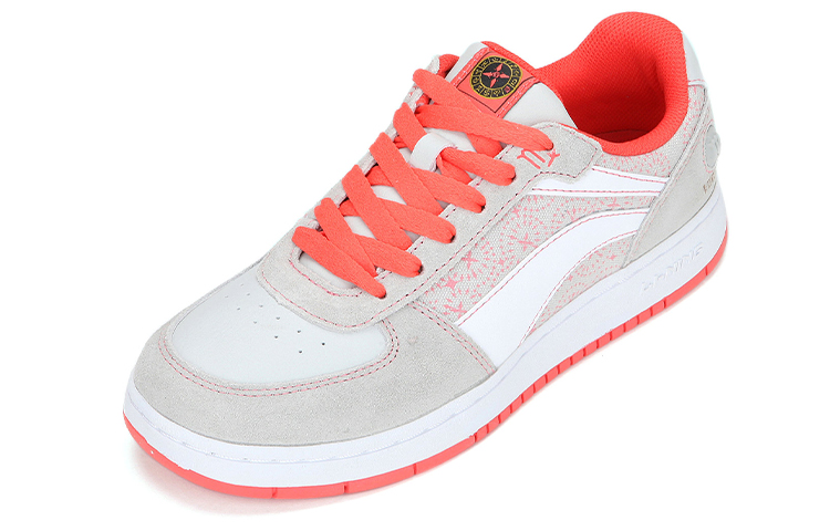 Lookbook (W) Li-Ning Kasut Kasual Klasik 'Kelabu Putih Oren' ALCF132-3