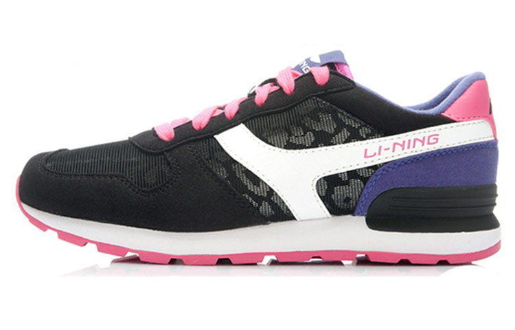 (Women) Li-Ning Classic Comfort Low-Top 'Black White Purple' ALCK026-3