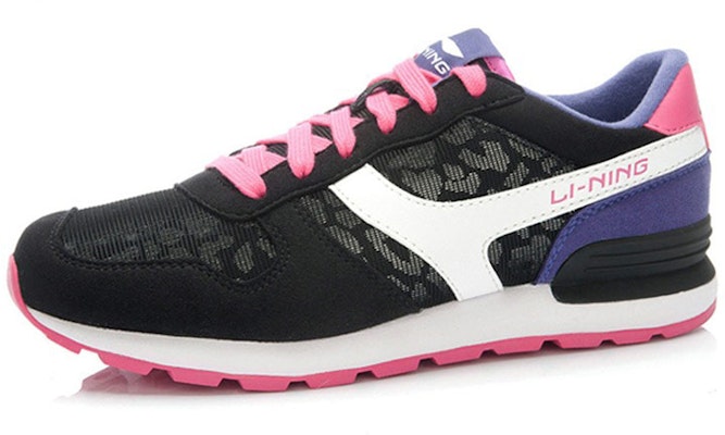 (Women) Li-Ning Classic Comfort Low-Top 'Black White Purple' ALCK026-3 Lookbook (Women) Li-Ning Classic Comfort Low-Top 'Black White Purple' ALCK026-3