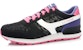 (W) Li-Ning Klasik Rendah 'Hitam Putih Ungu' Sneakers ALCK026-3