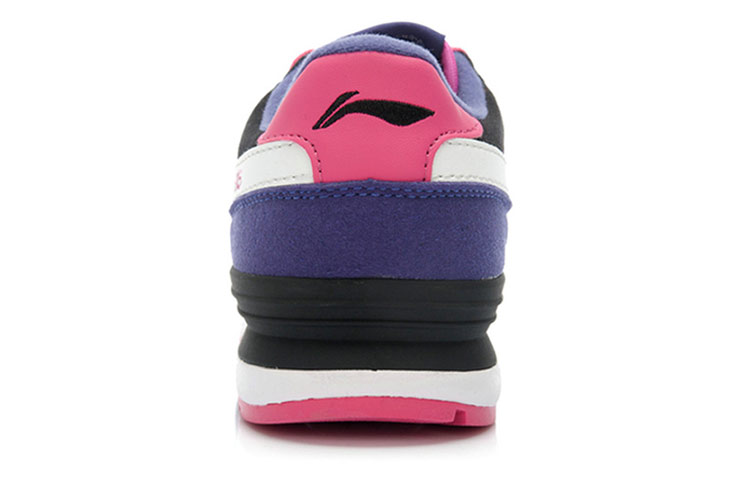 Shop (W) 李寧クラシック快適ローカット 黒白紫 ALCK026-3