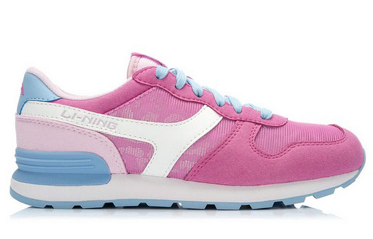 Order (W) Li-Ning Klasik Kenyamanan Rendah 'Pink Putih' ALCK026-2