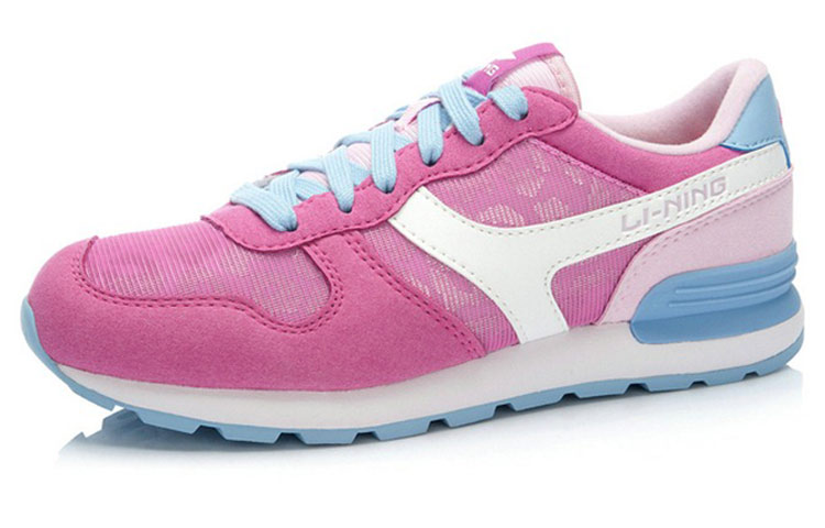 Lookbook (W) Li-Ning Klasik Kenyamanan Rendah 'Pink Putih' ALCK026-2
