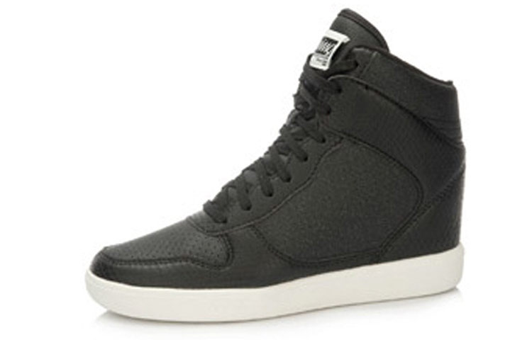 Lookbook LiNing李寧 經典防滑增高高筒休閒板鞋 女款 黑