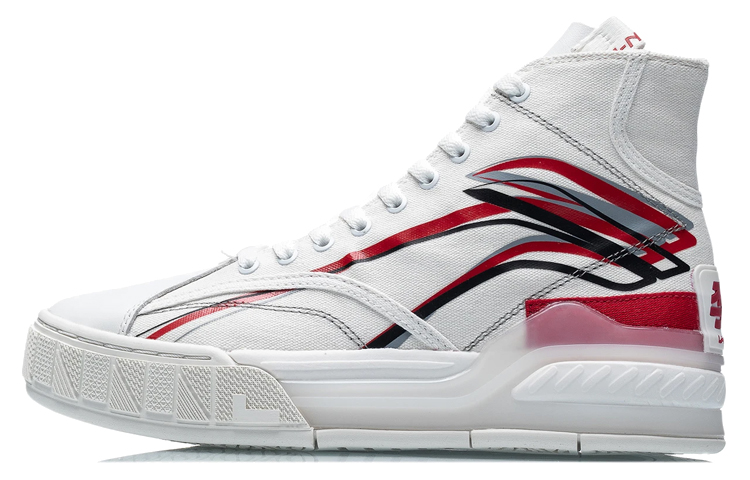 (Women) Li-Ning Classic High-Top 'White Red' AGCR216-2