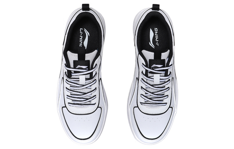 Shop (W) 리닝 클래식 로우 '화이트 블랙' (Li-Ning keullaesik rou 'hwaiteu beullaek') AGCP128-6