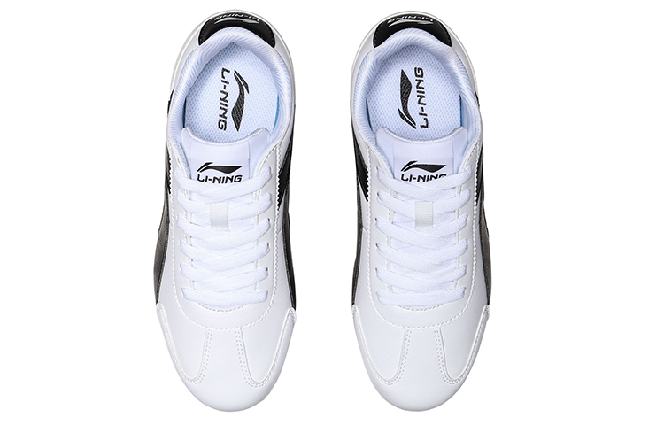 Shop (W) Li-Ning Classica Leggera Casual Runner ''Bianco Nero'' AGCP264-7