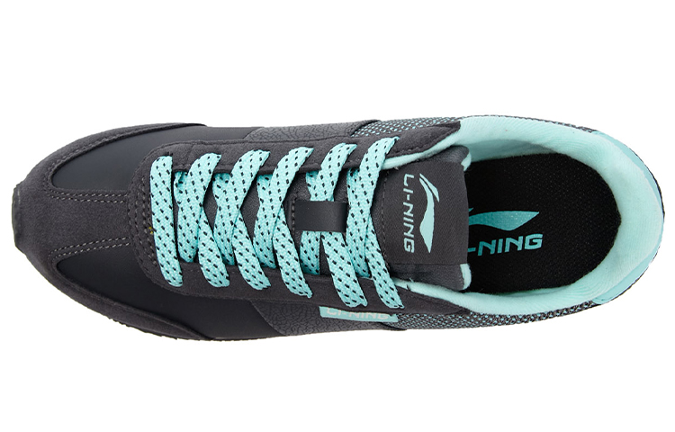 Lookbook (W) Li-Ning Klassieke Lichtgewicht Casual Running Schoen ''Zwart Blauw'' ALCK126-3