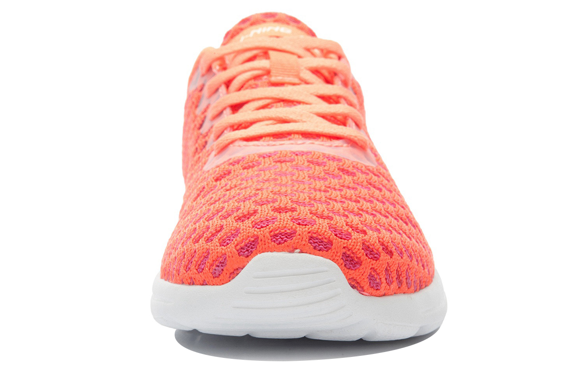Shop (W) Li-Ning Klassieke Lichtgewicht Hardloopschoenen ''Oranje Wit'' ARJK012-4