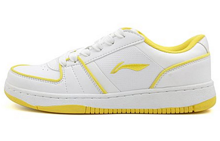 (Women) Li-Ning Classic Low-Top 'White Yellow' ALCF142-2