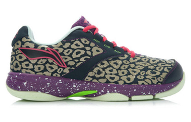 Order LiNing李寧 舒適透氣經典 低筒休閒跑步鞋 女款 黑紫