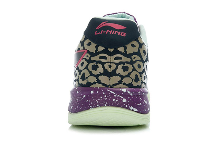 Shop LiNing李寧 舒適透氣經典 低筒休閒跑步鞋 女款 黑紫