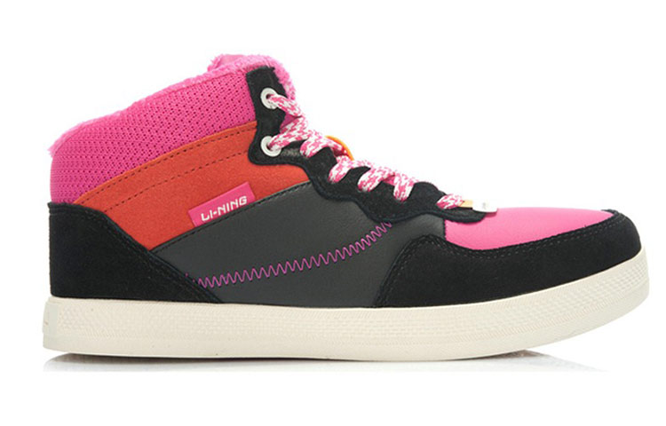Order (W) 李寧クラシックミッド「黒薔薇ピンク」 ALAJ056-2