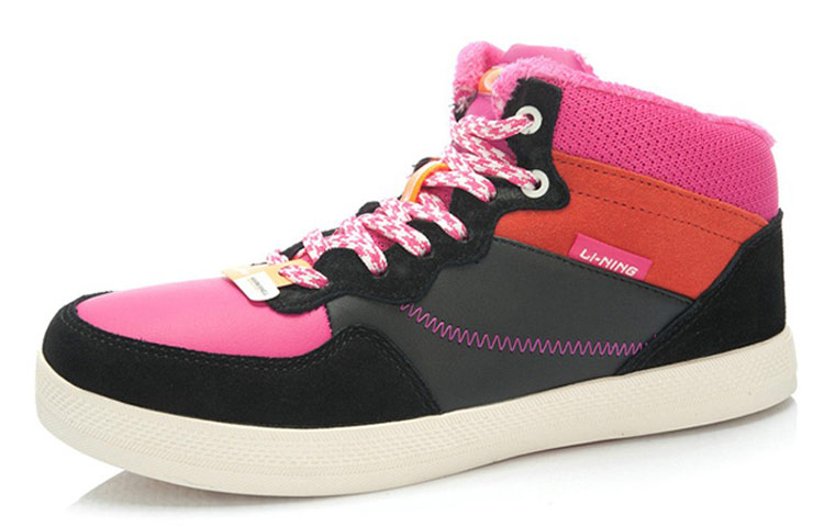 Lookbook (W) 李寧クラシックミッド「黒薔薇ピンク」 ALAJ056-2
