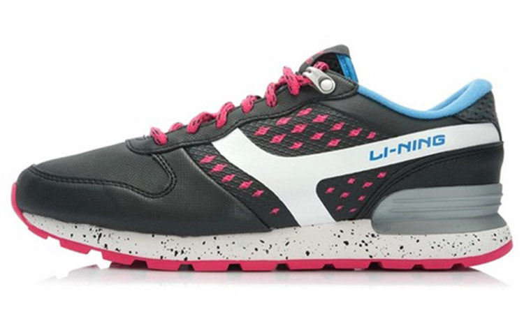 (Women) Li-Ning Classic Running 'Black White Pink' ALCJ156-1