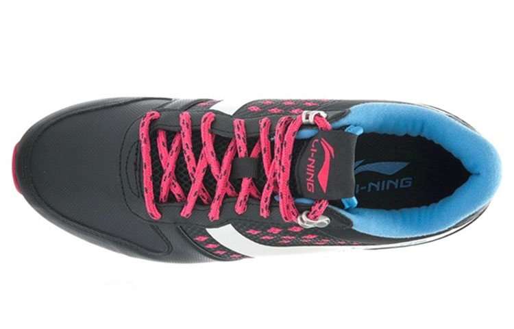 Shop (Women) Li-Ning Classic Running 'Black White Pink' ALCJ156-1