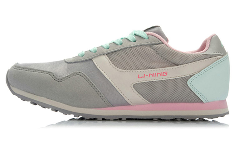 Buy LiNing李寧 舒適透氣 經典休閒跑步鞋 女款 灰粉