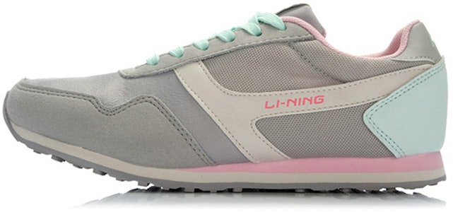 LiNing李寧 舒適透氣 經典休閒跑步鞋 女款 灰粉 Buy LiNing李寧 舒適透氣 經典休閒跑步鞋 女款 灰粉