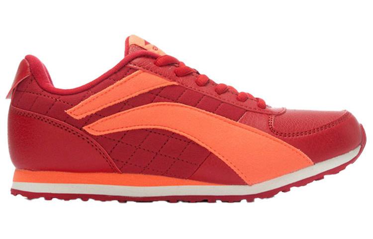 Order LiNing李寧 舒適透氣 經典休閒慢跑鞋 女款 橙紅