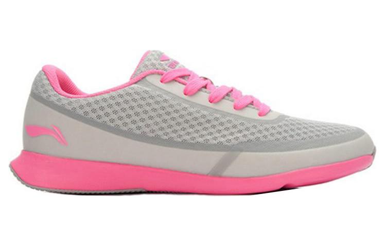 Order LiNing李寧 舒適透氣 經典休閒慢跑鞋 女款 粉灰色