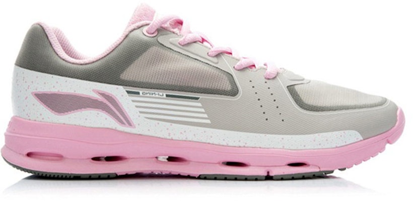 LiNing李寧 舒適透氣 經典休閒跑步鞋 女款 粉灰 Order LiNing李寧 舒適透氣 經典休閒跑步鞋 女款 粉灰