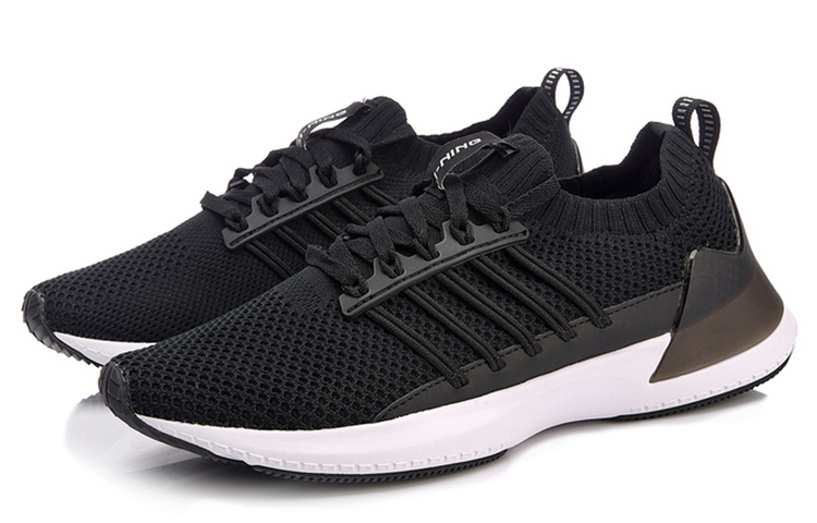 Lookbook (W) Li-Ning Klassisch Running Low ''Schwarz Weiß'' AGCN194-1