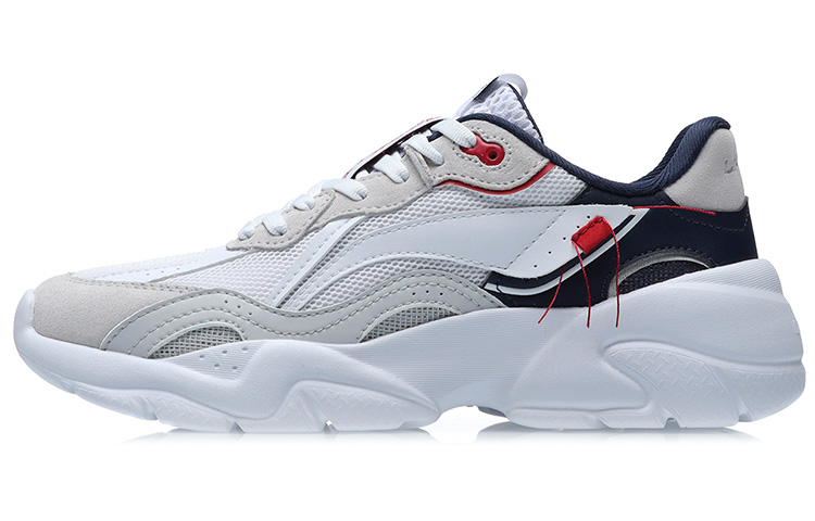 (W) Li-Ning Classic Running Shoe 'White-Blue-Red'