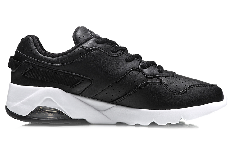 Order (Women) Li-Ning Classic Running Shoes 'Black and White Cushion' AGCN346-6