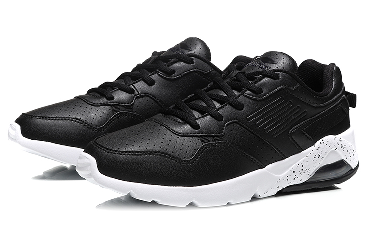 Lookbook (Women) Li-Ning Classic Running Shoes 'Black and White Cushion' AGCN346-6