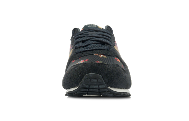 Shop (Women) Li-Ning Classic Running Sneaker 'Black Brown Floral' ALCJ174-3