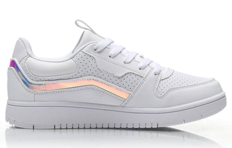 Order (W) Li-Ning Clásico Skateboarding Low 'Blanco Láser' AGCP252-1