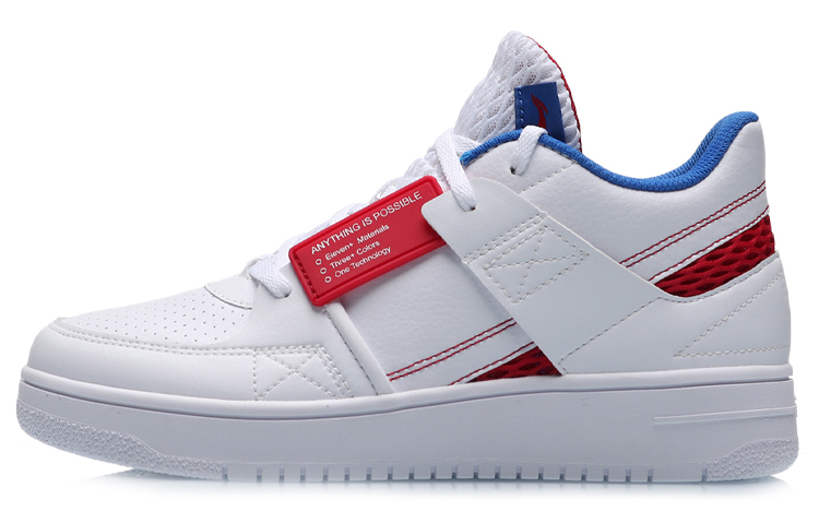 (Women) Li-Ning Classic Skateboarding Low 'White Red Blue' AGBP062-3